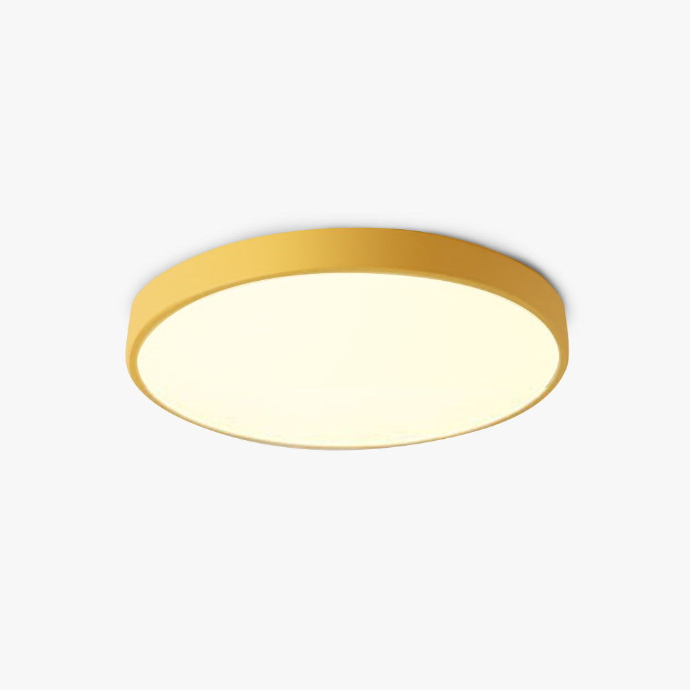 PastelRing | Rund Ultra-Flad LED Loftlampe til Moderne Indendørs Belysning