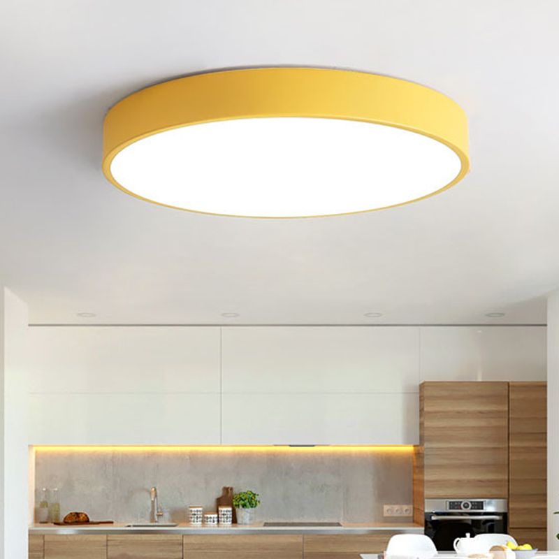 PastelRing | Rund Ultra-Flad LED Loftlampe til Moderne Indendørs Belysning