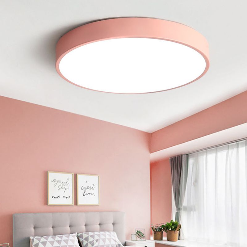 PastelRing | Rund Ultra-Flad LED Loftlampe til Moderne Indendørs Belysning
