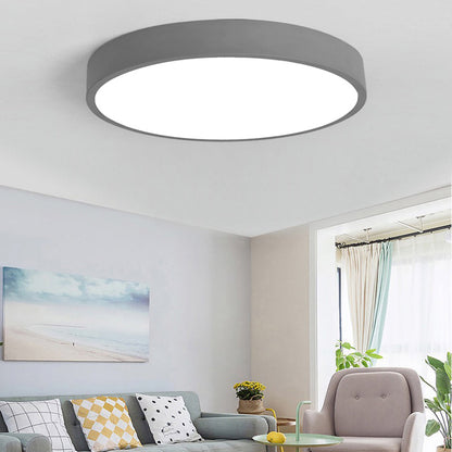 PastelRing | Rund Ultra-Flad LED Loftlampe til Moderne Indendørs Belysning