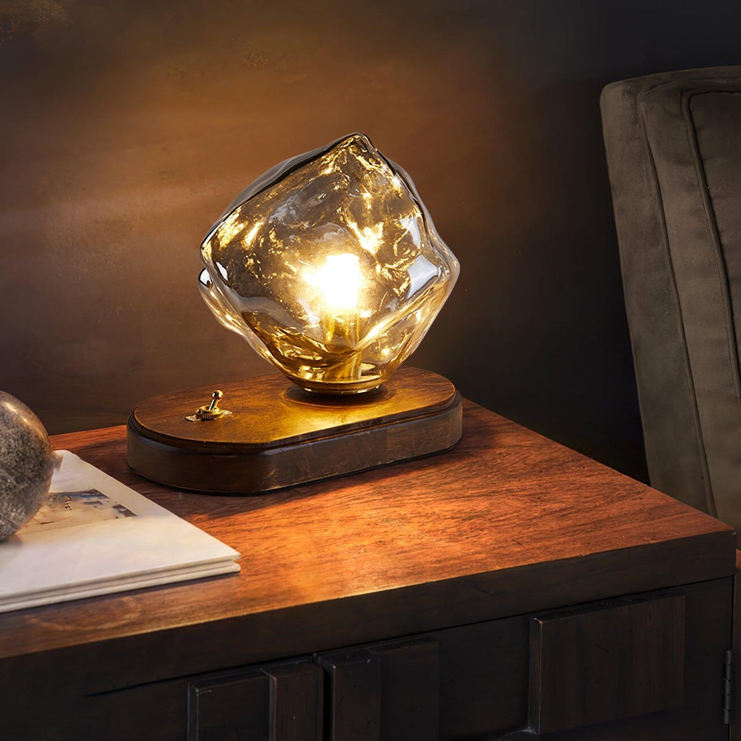 PrismStone | Moderne Glasblok Lampe