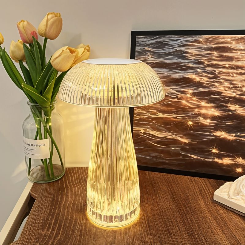 PrismaLuxe | Slank Glas Bordlampe