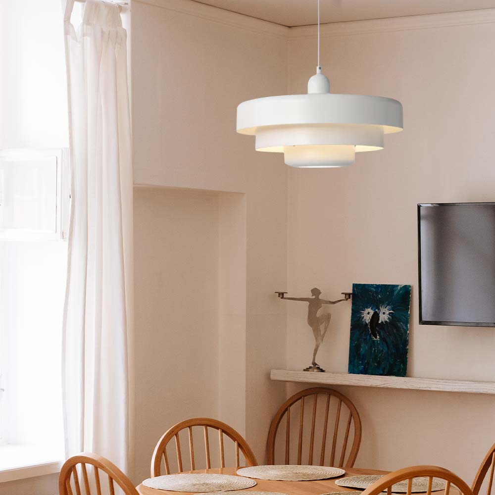 PrismicCircle | Moderne Glas Loftlampe i Nordisk Design til Hjemmet