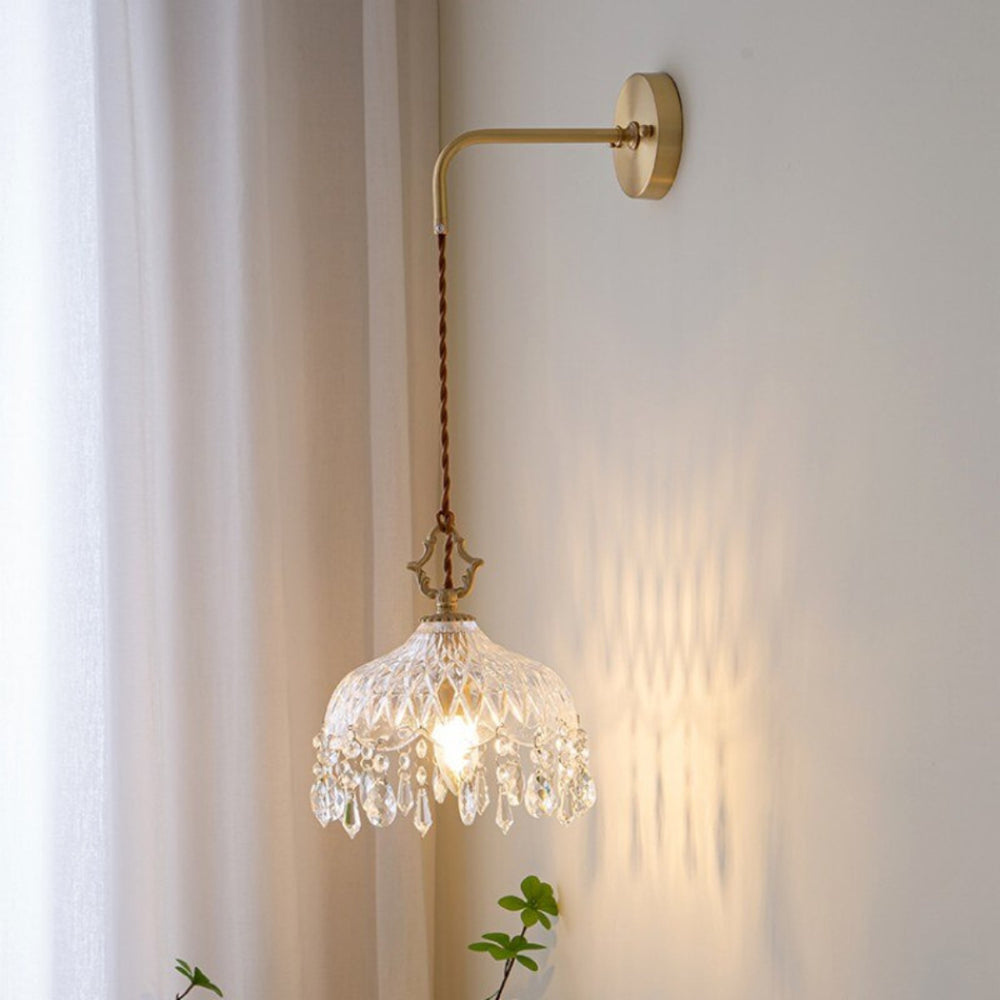 RadiantChic | Vintage Krystal Væglampe