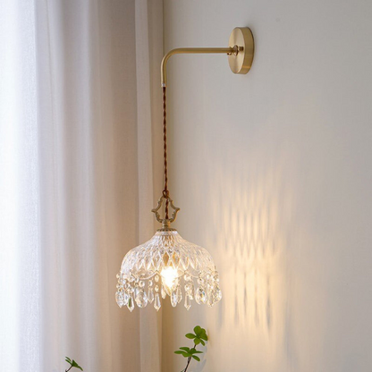 RadiantChic | Vintage Krystal Væglampe