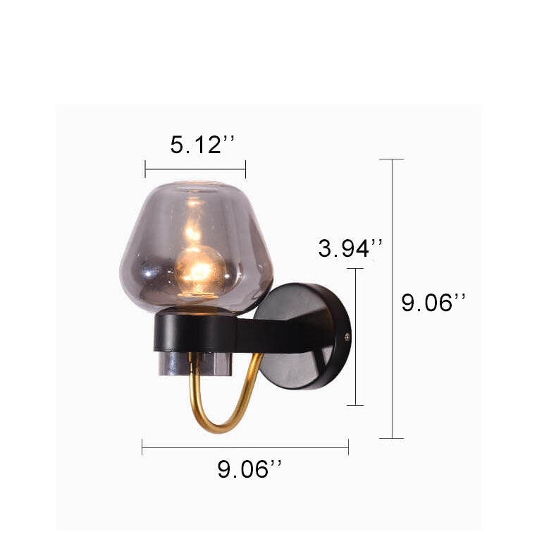 RadiantCurves | Moderne Glas Væglampe