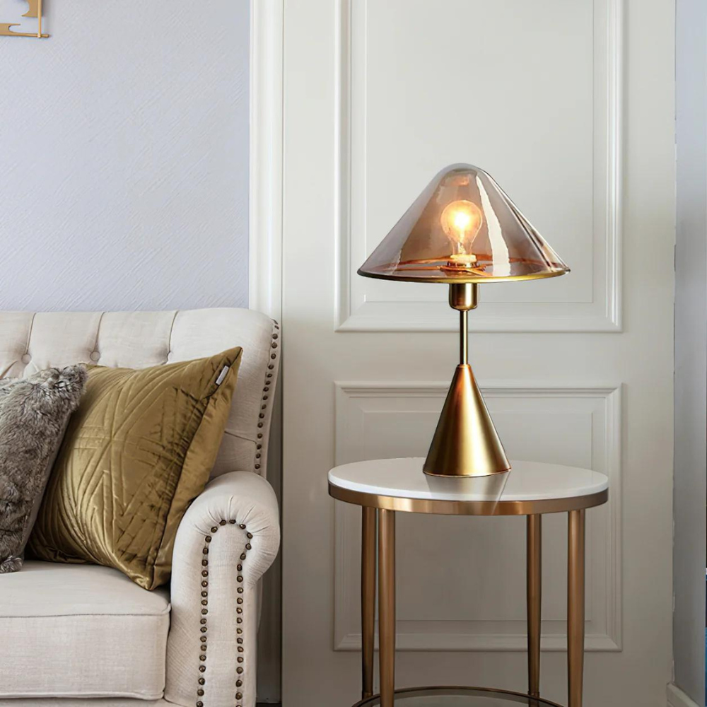 RadiantDome | Moderne Metallisk Accentlampe