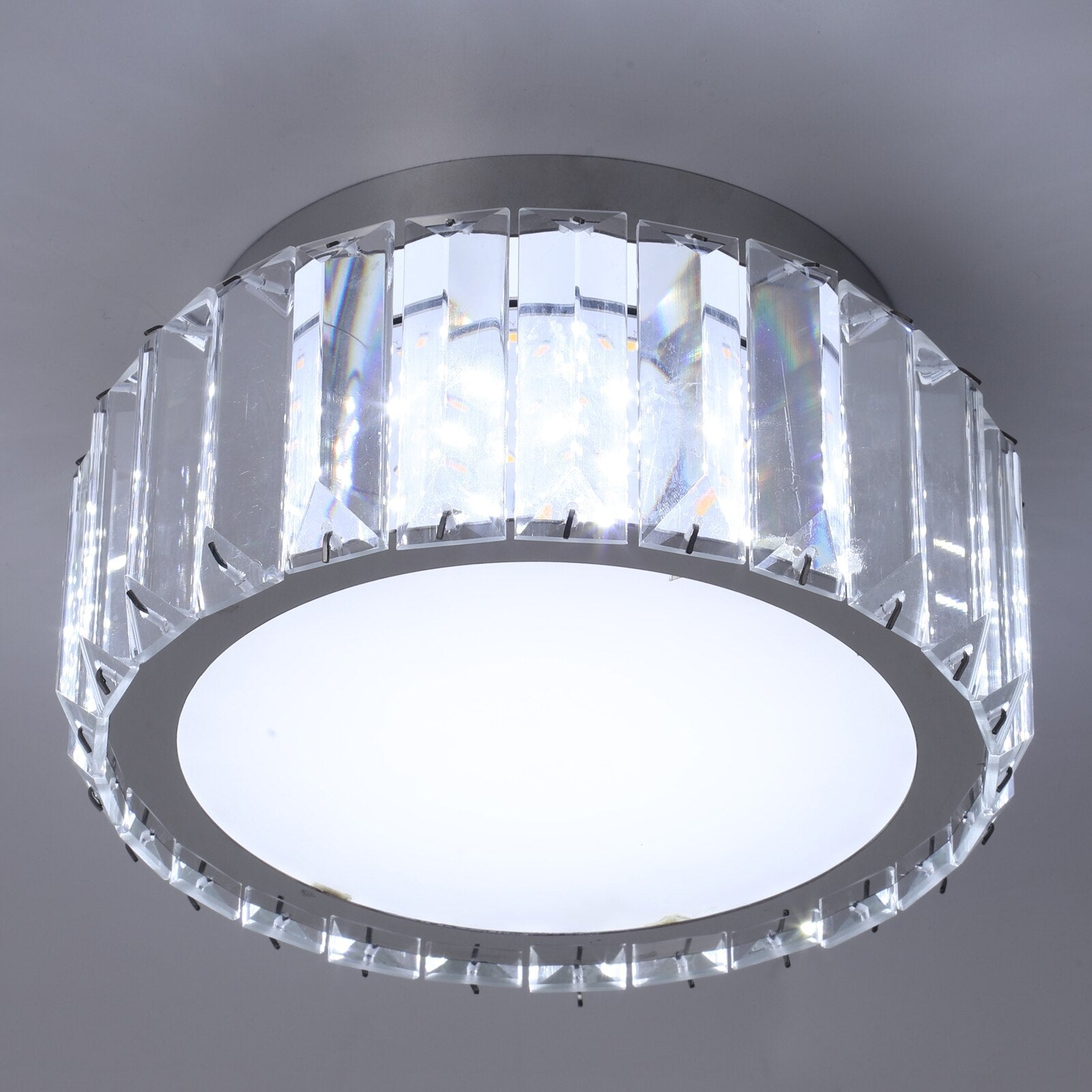 RadiantDrape | Funklende Krystal LED Loftlampe