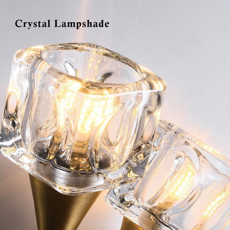 RadiantPetal | Elegant Dobbel Glas Væglampe