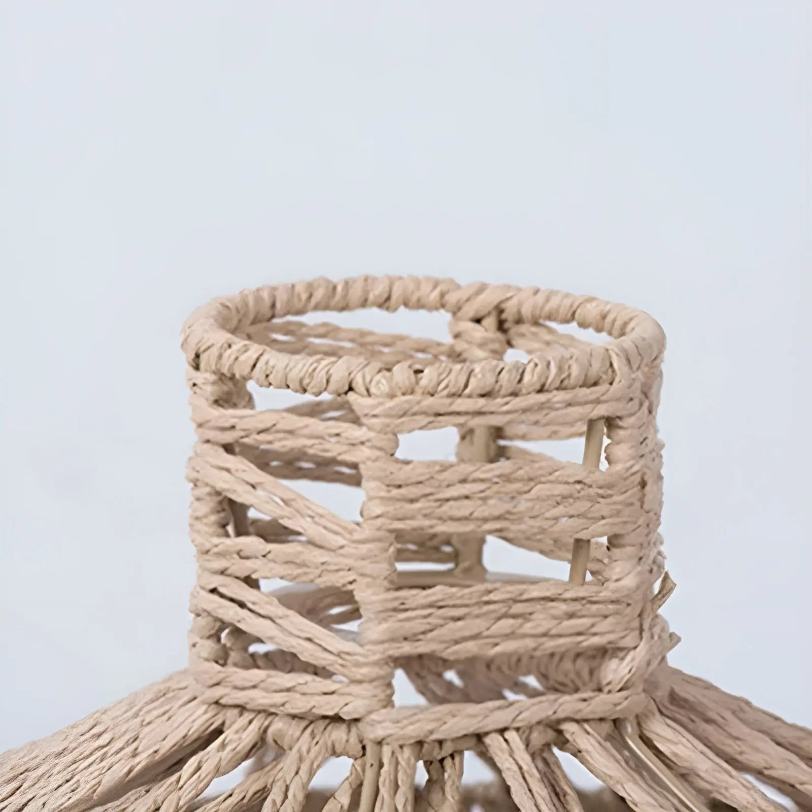 RattanGlow | Elegant Håndvævet Rotan Loftlampe