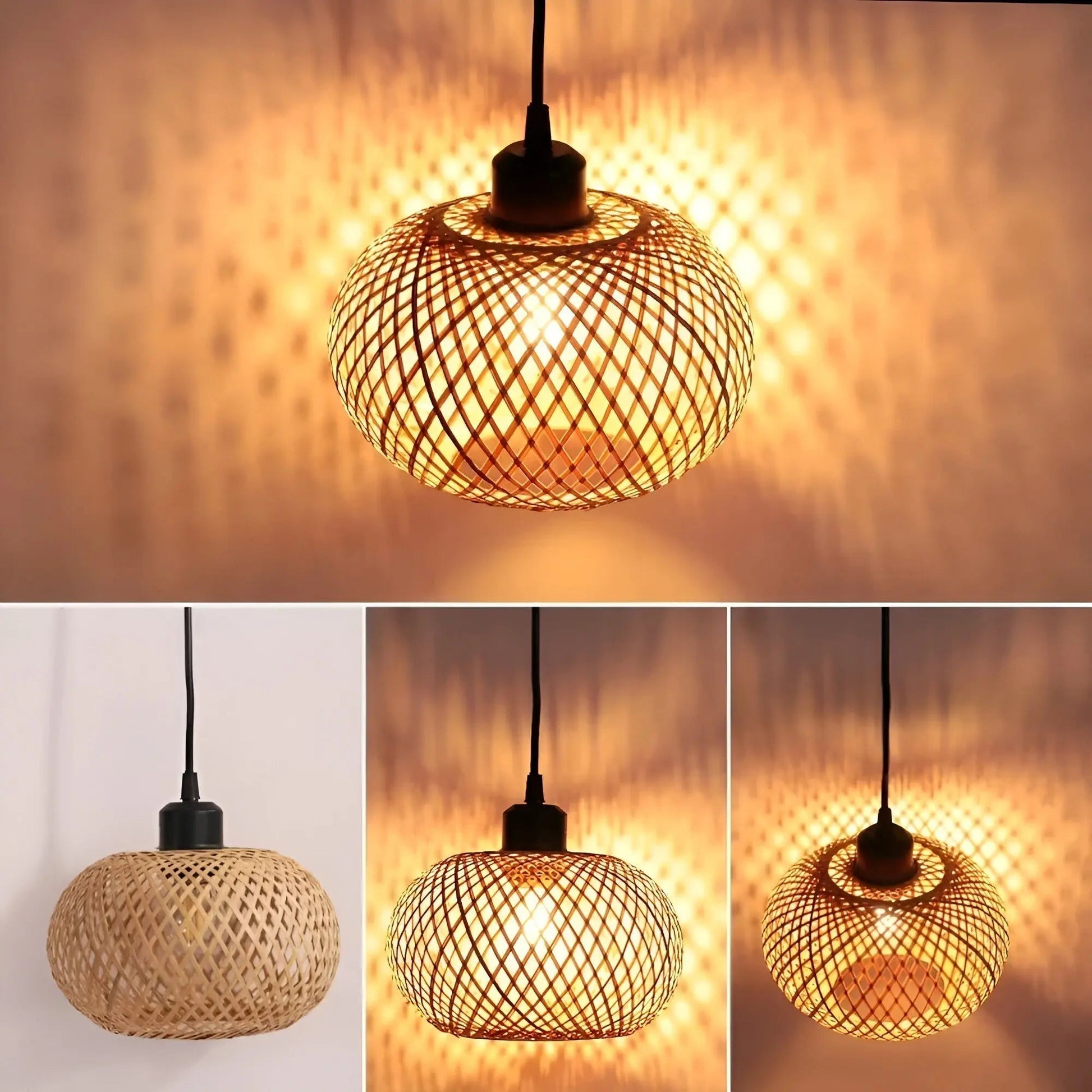 RattanShade | Naturlig Håndlavet Bambus Loftlampe