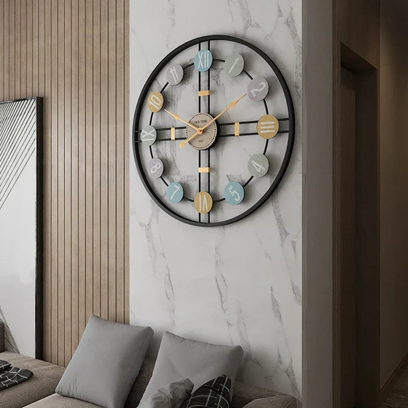 RetroCharm | Overdimensioneret Ur med Moderne Pastelfarver