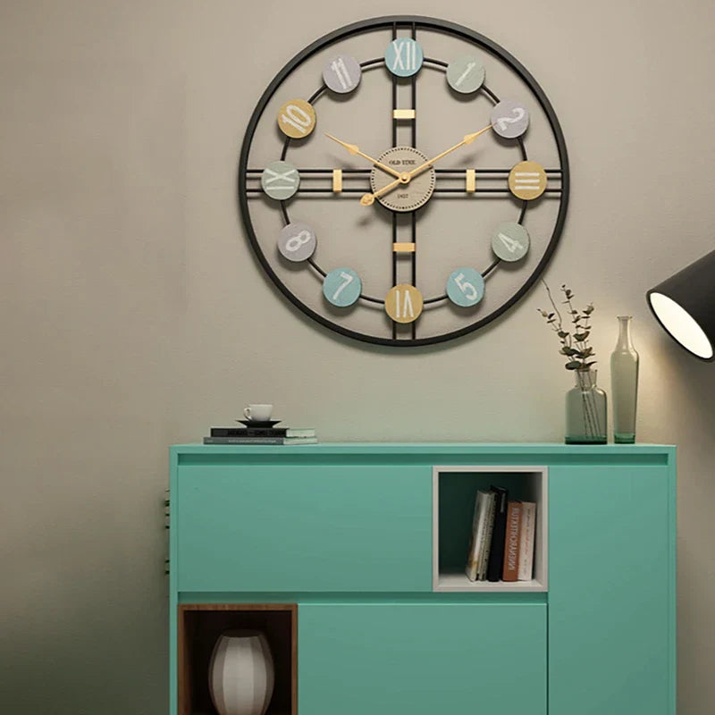 RetroCharm | Overdimensioneret Ur med Moderne Pastelfarver