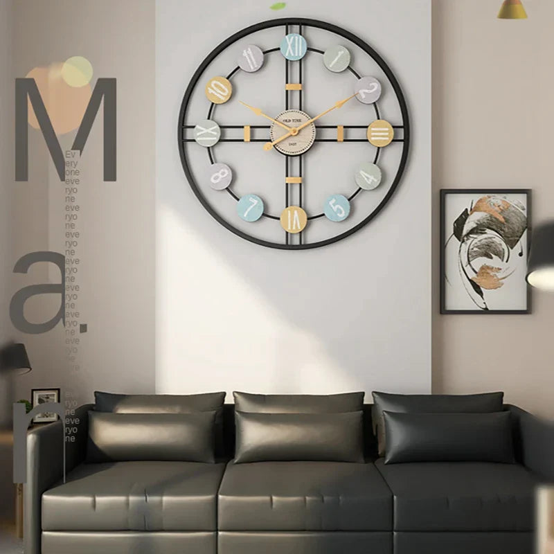 RetroCharm | Overdimensioneret Ur med Moderne Pastelfarver