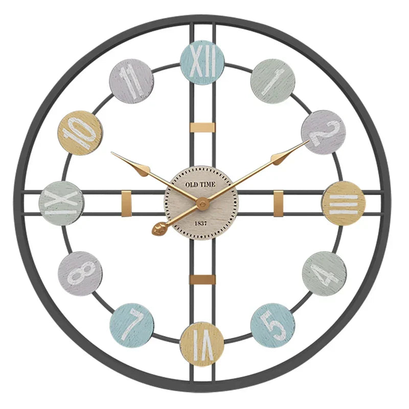 RetroCharm | Overdimensioneret Ur med Moderne Pastelfarver