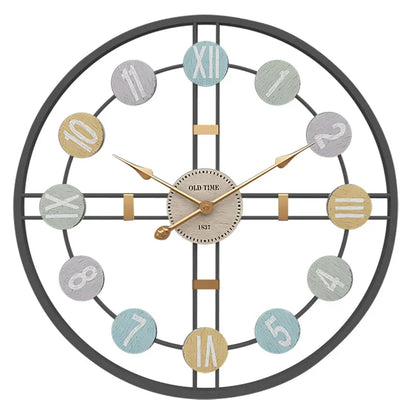 RetroCharm | Overdimensioneret Ur med Moderne Pastelfarver