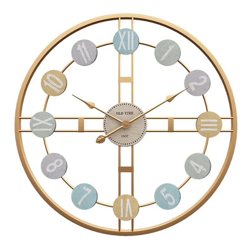 RetroCharm | Overdimensioneret Ur med Moderne Pastelfarver