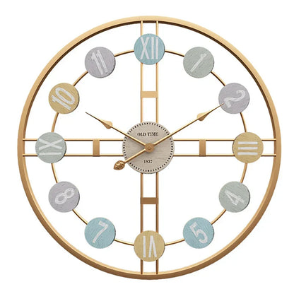 RetroCharm | Overdimensioneret Ur med Moderne Pastelfarver