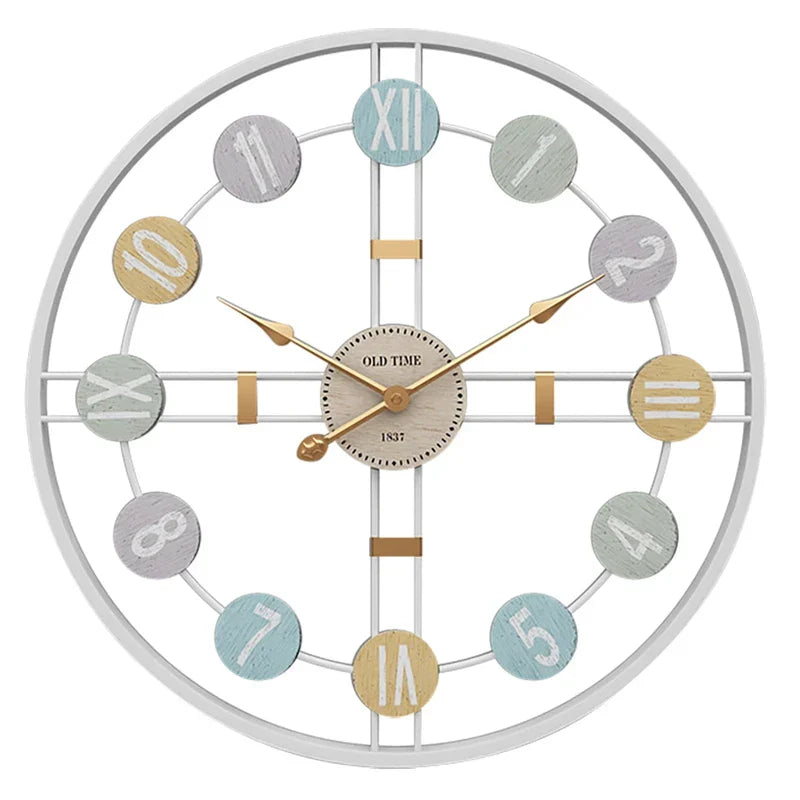 RetroCharm | Overdimensioneret Ur med Moderne Pastelfarver