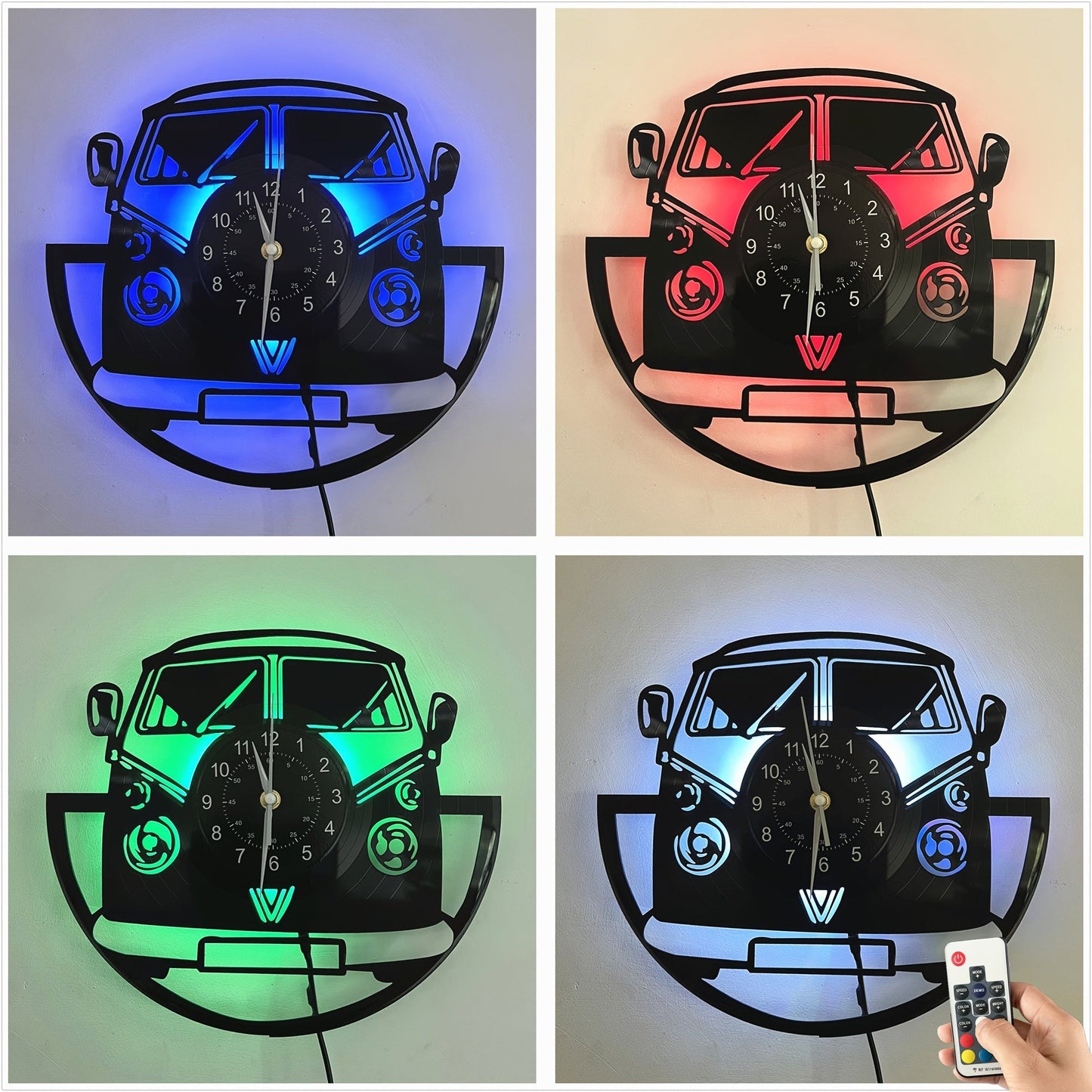 RetroVan | Retro LED Van Vægur
