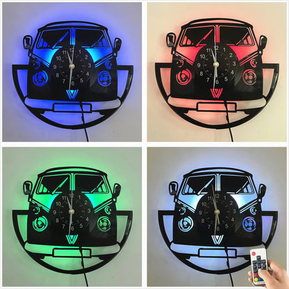 RetroVan | Retro LED Van Vægur