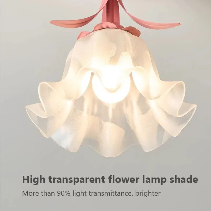 RosyWhirl | Elegant Blomsterloftlampe