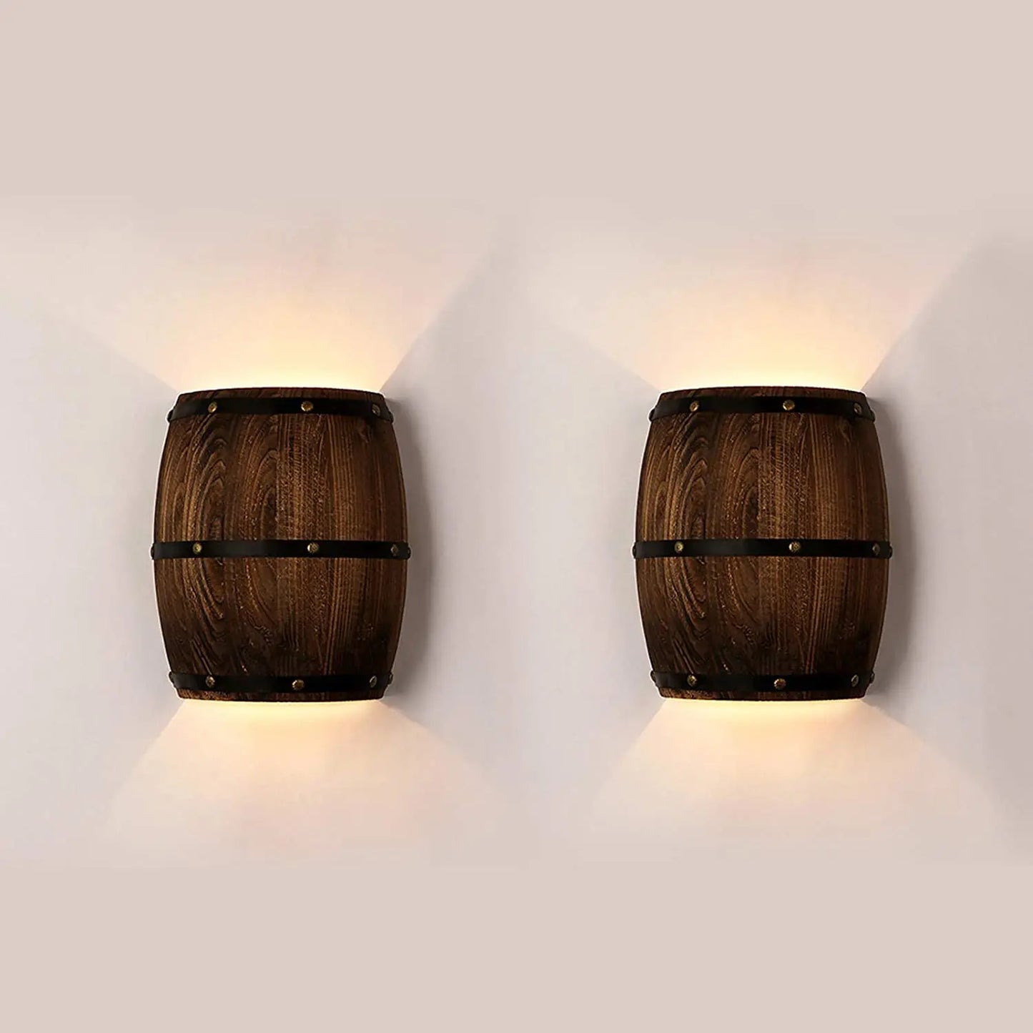 RusticCask | Tidløs Trævægslampe