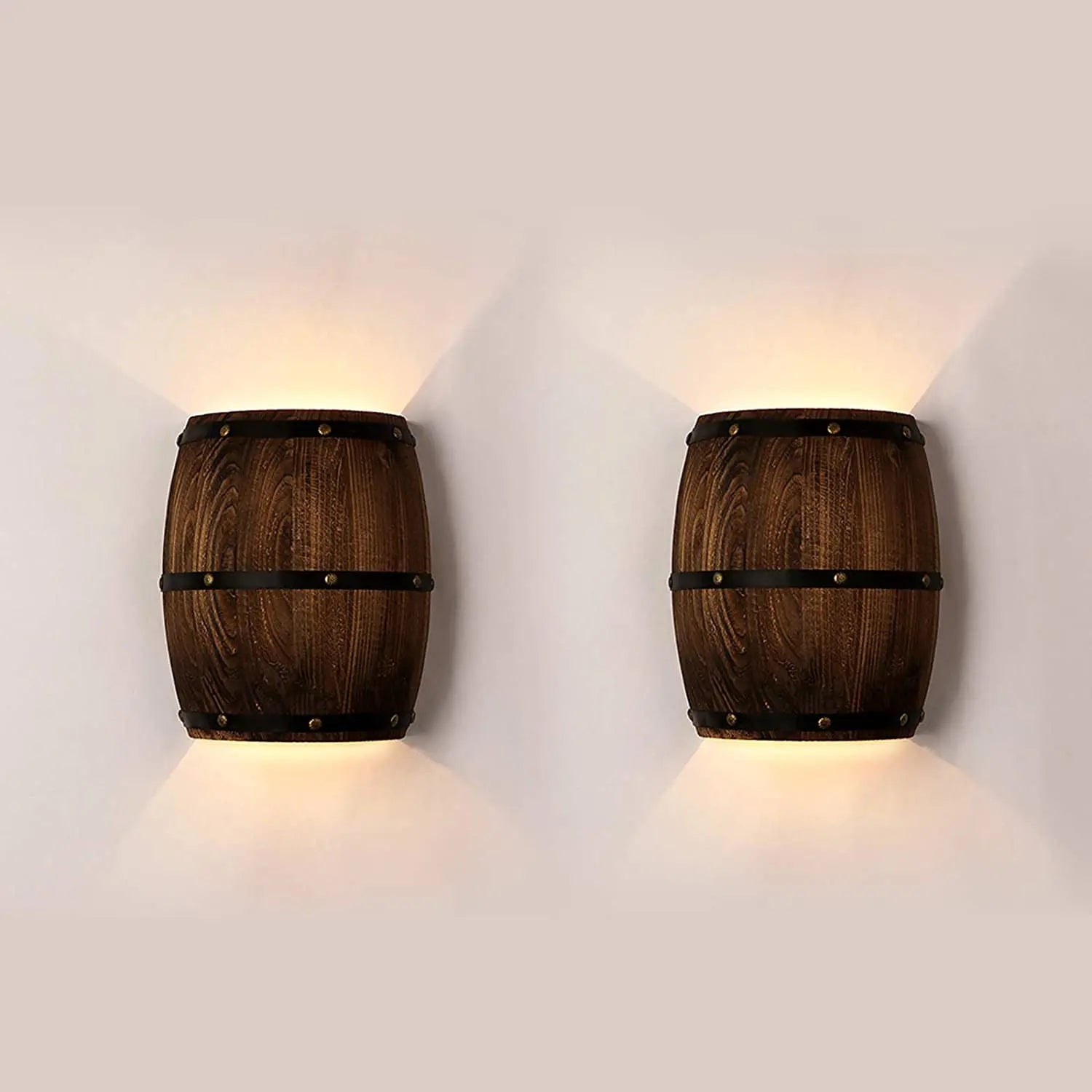 RusticCask | Tidløs Trævægslampe