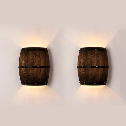 RusticCask | Tidløs Trævægslampe