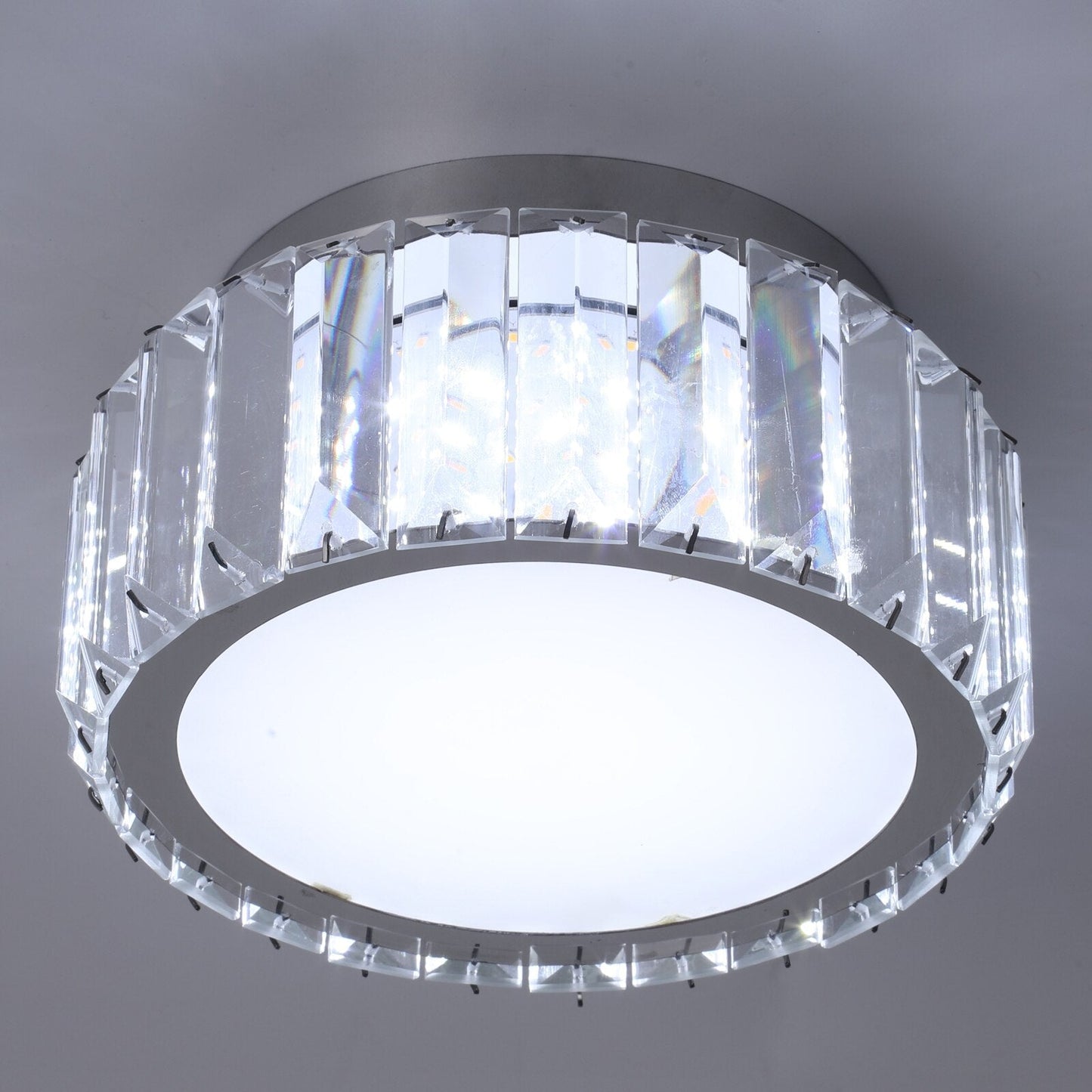 RadiantDrape | Funklende Krystal LED Loftlampe