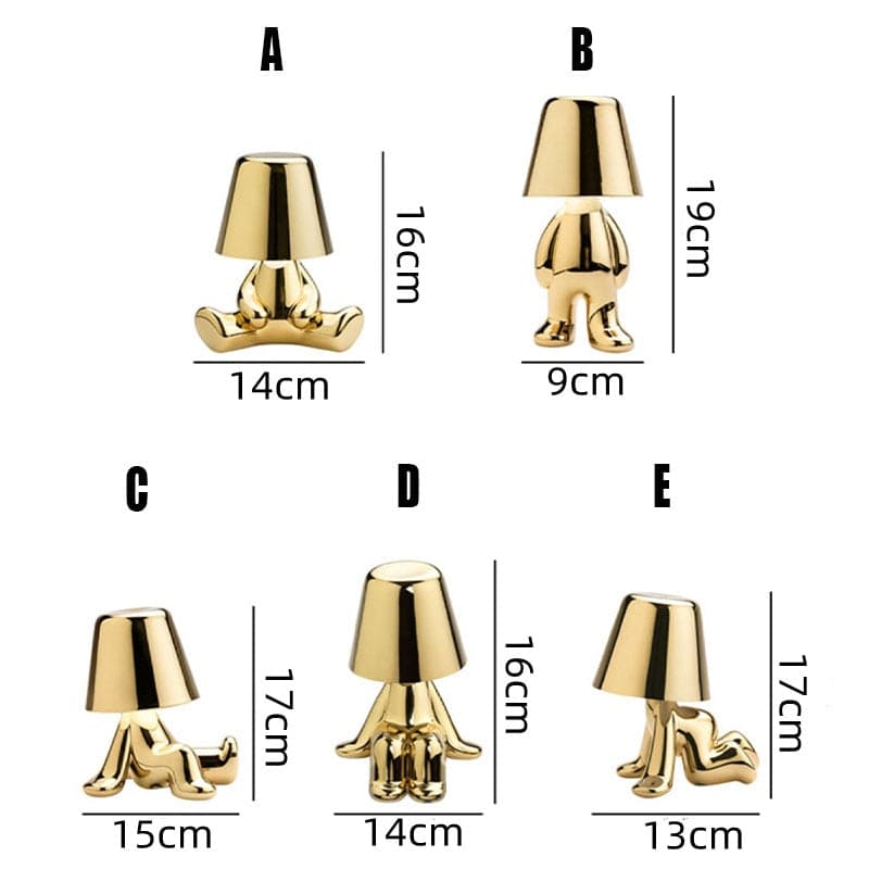 GleamBuddy | Elegant Metallisk Bordlampe