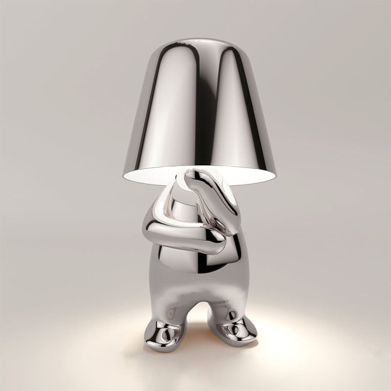 GleamBuddy | Elegant Metallisk Bordlampe