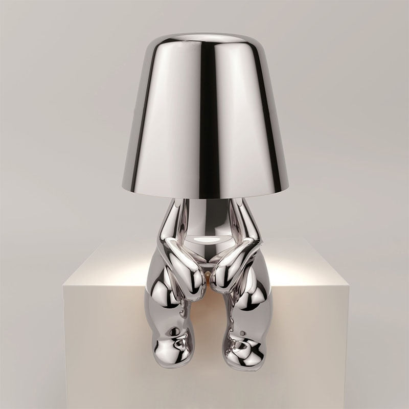 GleamBuddy | Elegant Metallisk Bordlampe