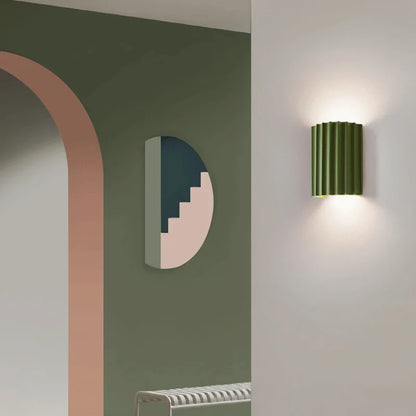 GleamEdge | Kunstnerisk LED-Glød & Stilfuld Harpiks Væglampe