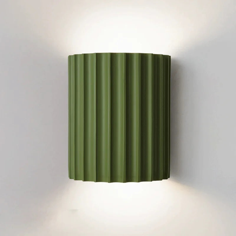 GleamEdge | Kunstnerisk LED-Glød & Stilfuld Harpiks Væglampe