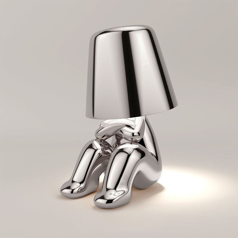 GleamBuddy | Elegant Metallisk Bordlampe