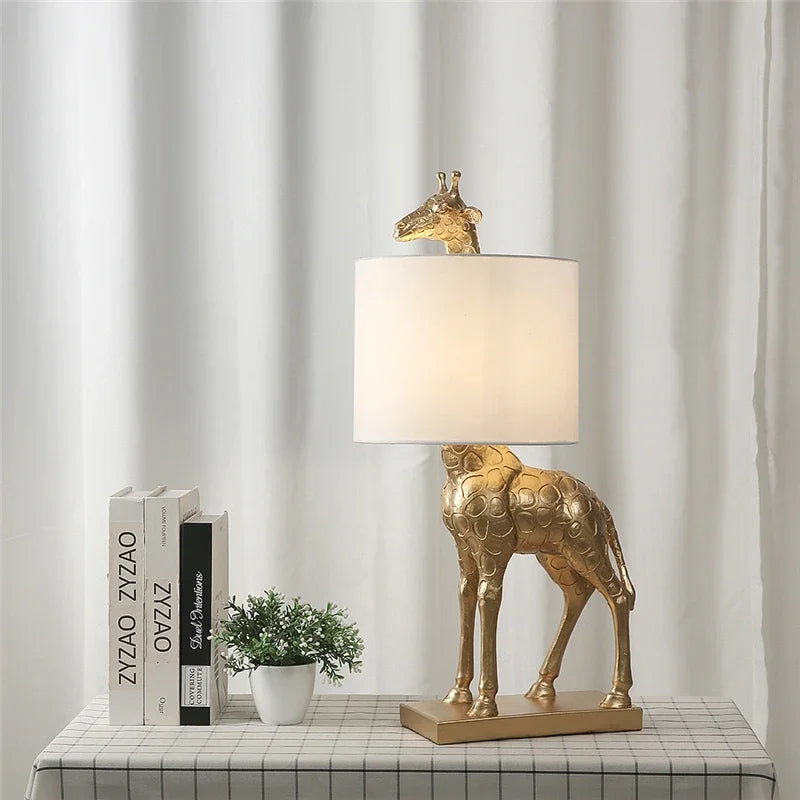 SafariGlow | Unik Giraffbordlampe