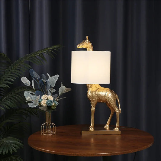 SafariGlow | Unik Giraffbordlampe