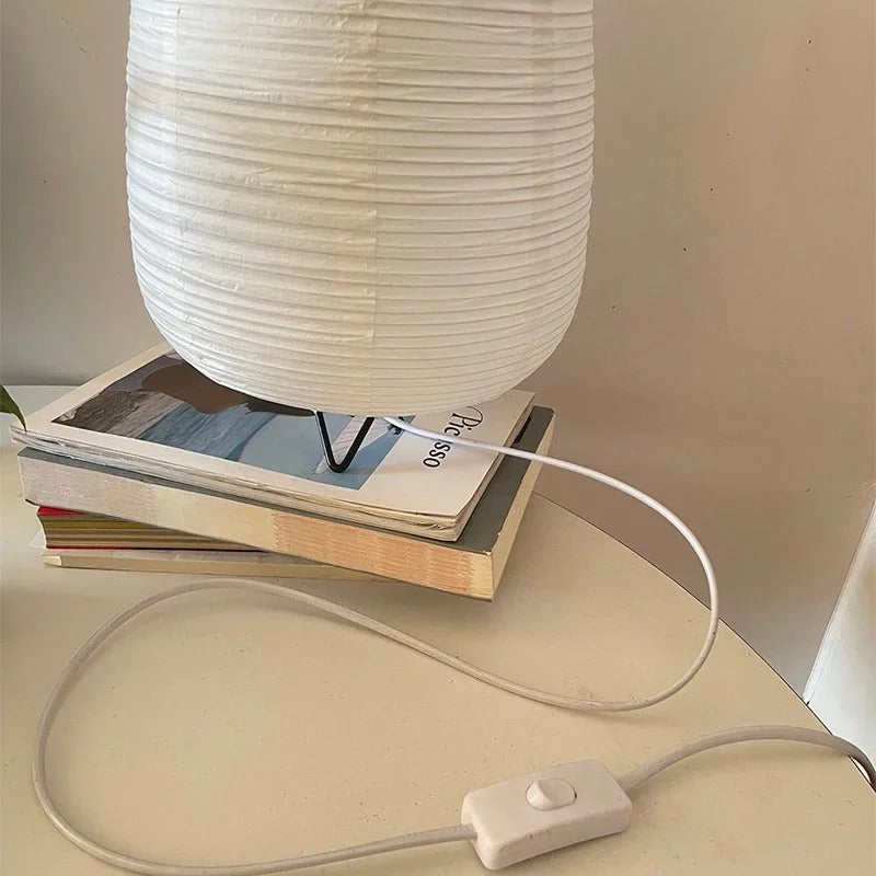 SatoriGlow | Rolig Papirstil Lampe