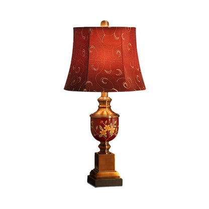 ScarletFlare | Vintage Blomstret Bordlampe
