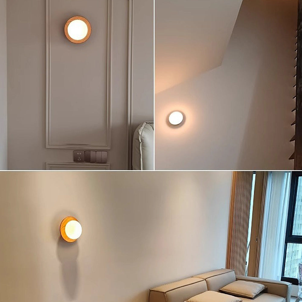 SculptedLight | Modern Træ Væglampe