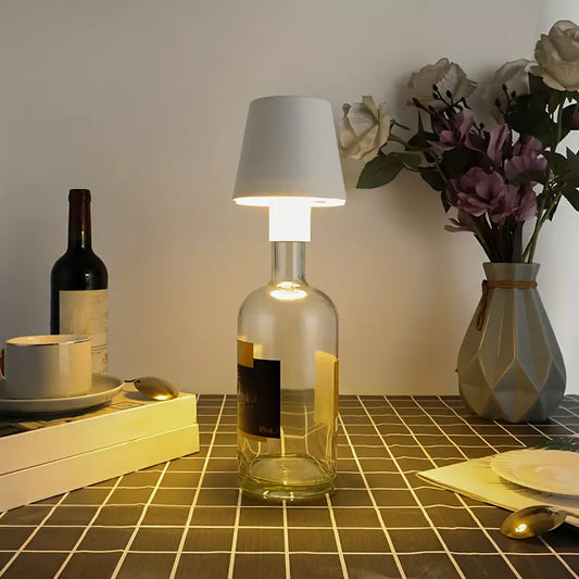 SerenityLuxe | Elegant & Bærbar Vinbordlampe