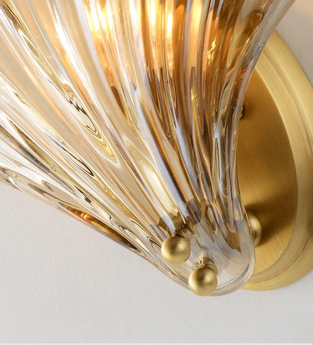 ShellGlow Væglampe | Muslingeformet LED-Lampe med Kystnær Elegance