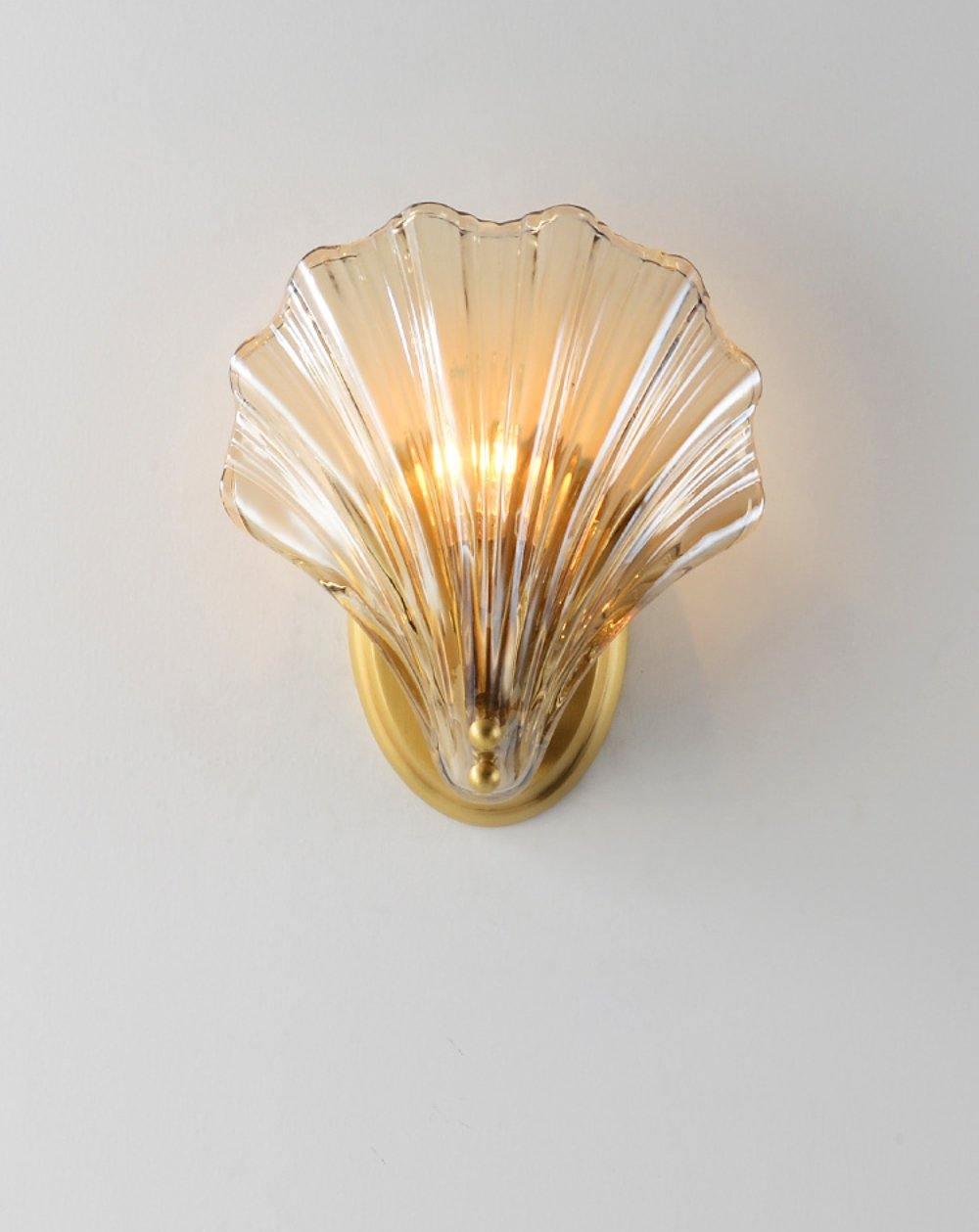 ShellGlow Væglampe | Muslingeformet LED-Lampe med Kystnær Elegance