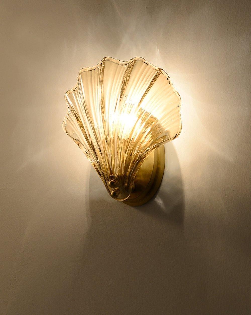 ShellGlow Væglampe | Muslingeformet LED-Lampe med Kystnær Elegance