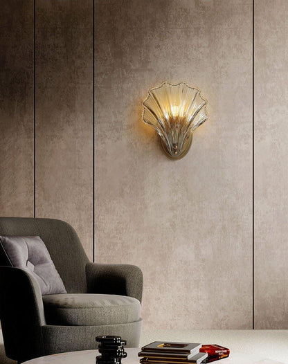 ShellGlow Væglampe | Muslingeformet LED-Lampe med Kystnær Elegance