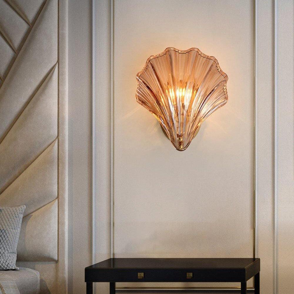 ShellGlow Væglampe | Muslingeformet LED-Lampe med Kystnær Elegance