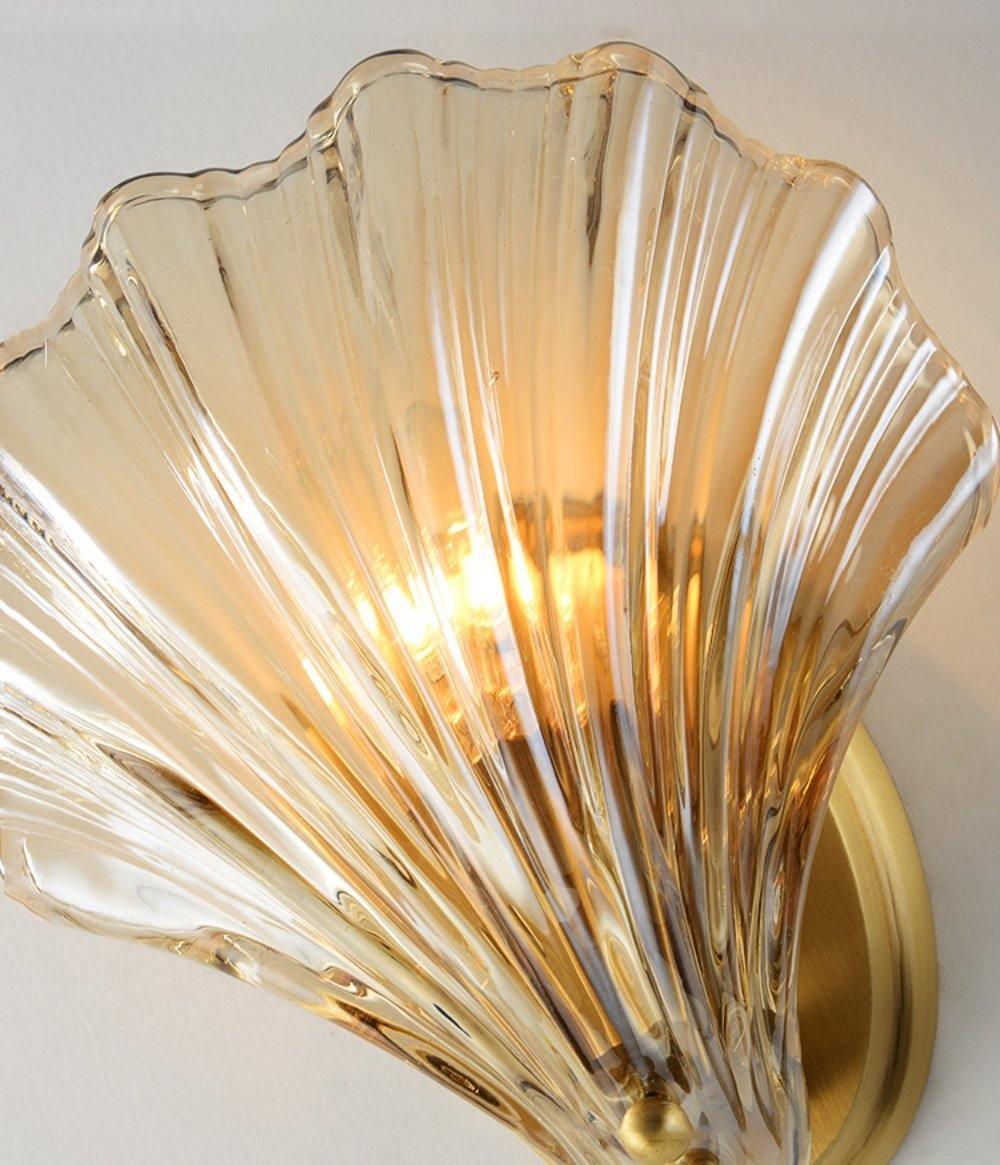 ShellGlow Væglampe | Muslingeformet LED-Lampe med Kystnær Elegance