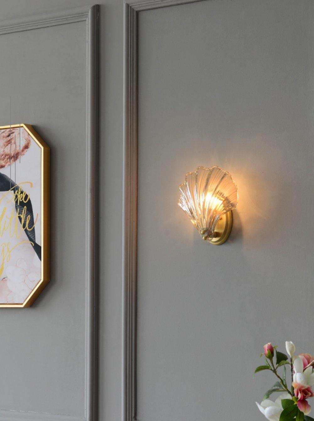 ShellGlow Væglampe | Muslingeformet LED-Lampe med Kystnær Elegance