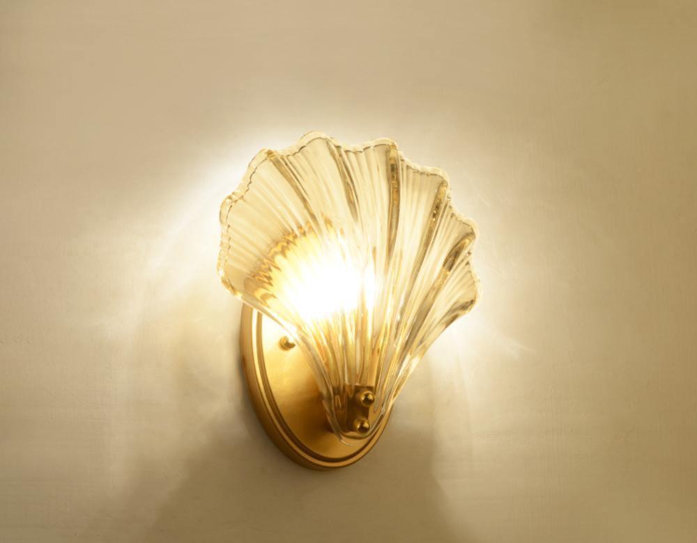 ShellGlow Væglampe | Muslingeformet LED-Lampe med Kystnær Elegance